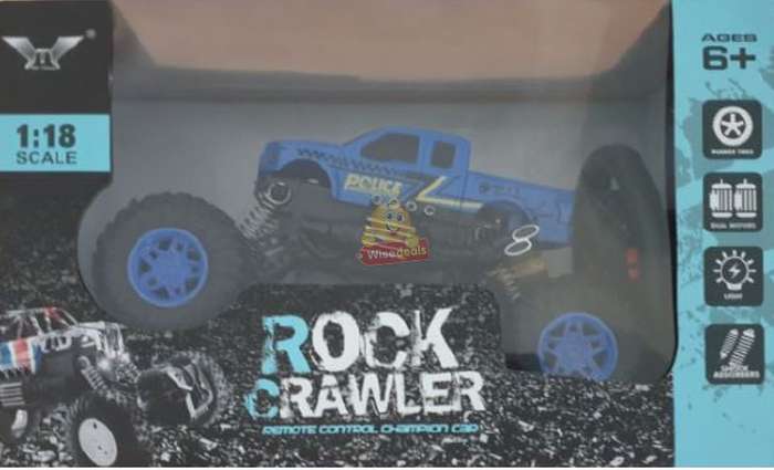 1:18 Remote Control Rock Crawler Conquer all terrain, 50° Slope Climbing Ability, Powerful & Fast