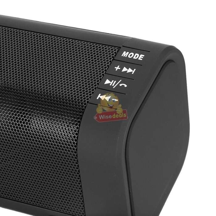 Wireless Bluetooth Soundbar with FM Radio & Build-In Mic, Support SD Card, USB, AUX