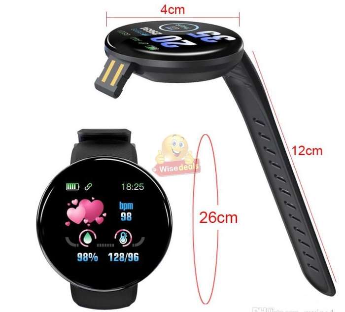 Bluetooth Fitness Bracelet - Monitor Heart Rate, Blood Pressure, Blood Oxygen