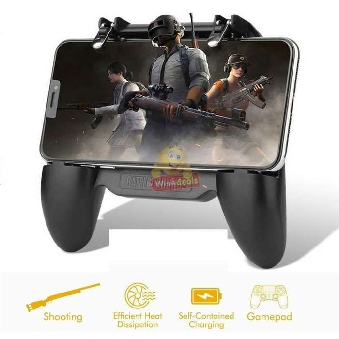 4-IN1 Mobile Game Controller, Works as Gamepad, Gaming Trigger, Phone Charging and Cooling Fan