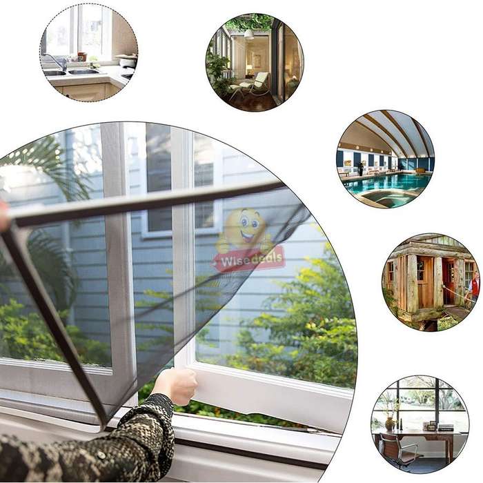 DIY Magnetic Mosquito & Insect Screening Net Kit 150 x 180cm, Easy to Install and to Remove