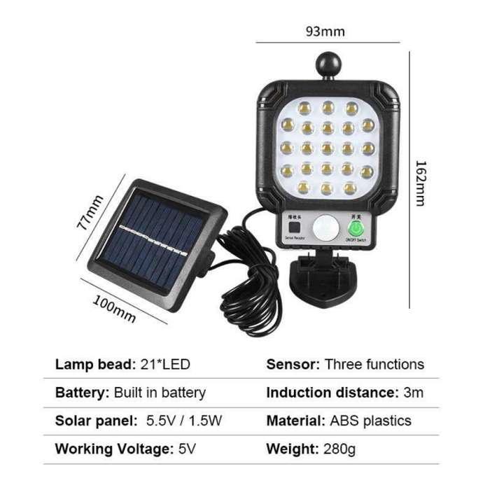 Solar Split LED Flood Light