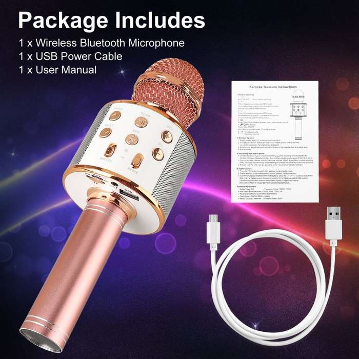 4-IN-1 BLUETOOTH Karaoke Speaker and Microphone