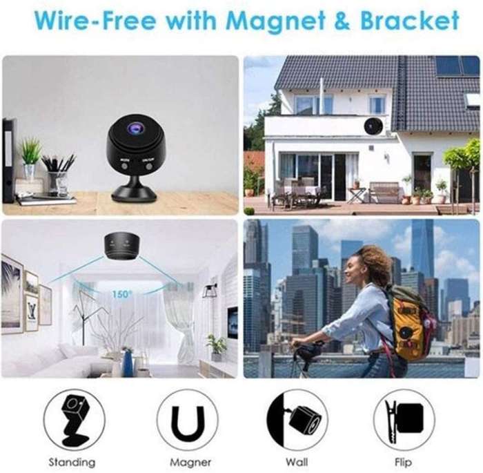 Mini Wireless WIFI IP Camera Support SD Card and Motion Sensing