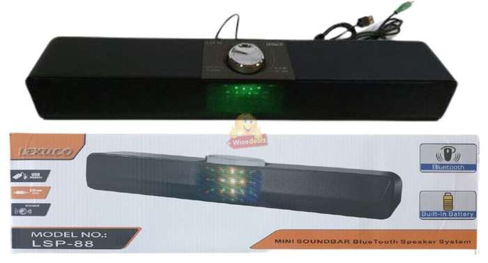 Wireless Bluetooth Sound bar, Filling Stereo Sound 1800mAh Rechargeable Battery