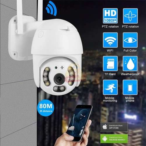 Waterproof outdoor WIFI IP Camera with V380 PRO App