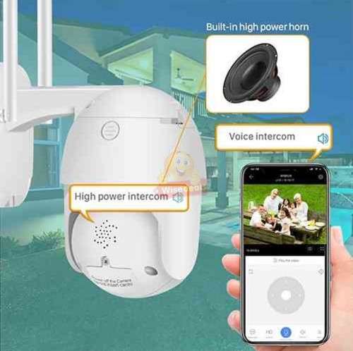 Waterproof outdoor WIFI IP Camera with V380 PRO App