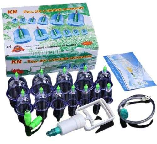 12 Cups Medical Chinese Vacuum Cupping Body Massage Therapy kit