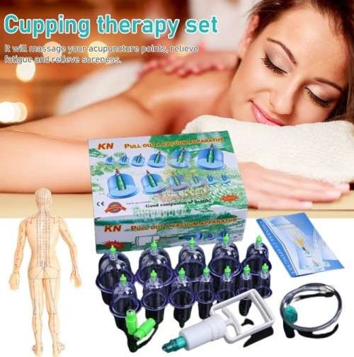 12 Cups Medical Chinese Vacuum Cupping Body Massage Therapy kit
