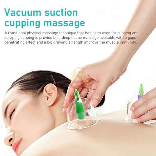 12 Cups Medical Chinese Vacuum Cupping Body Massage Therapy kit