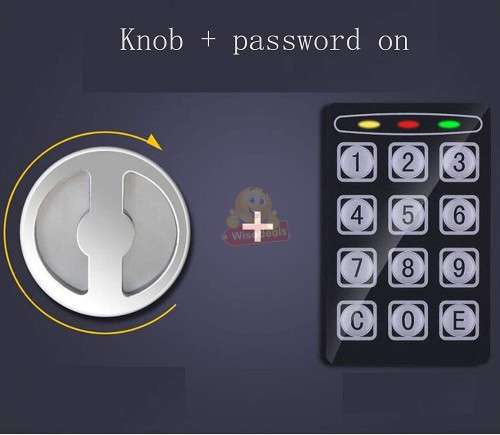 Digital locking Safe with Keys - Durable and Strong Stainless Steel