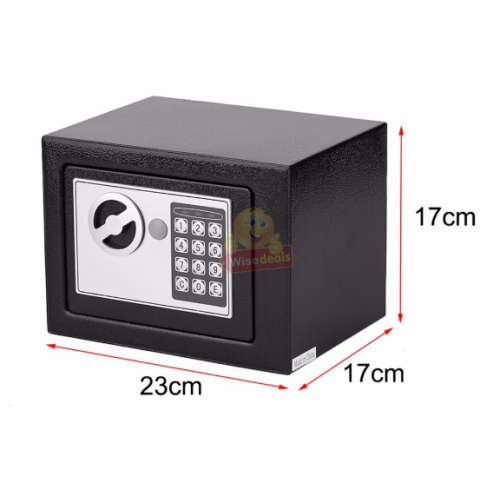 Digital locking Safe with Keys - Durable and Strong Stainless Steel