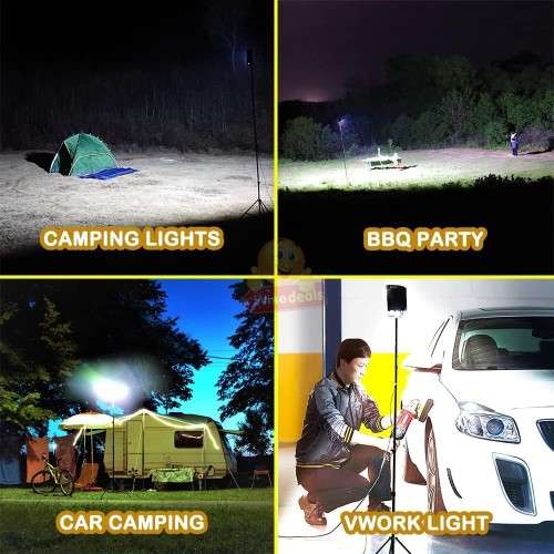 12V Telescopic 4.5m Fishing Rod LED Light, Waterproof, 4600 Lumens etc. - STARTS AT R1 ONLY