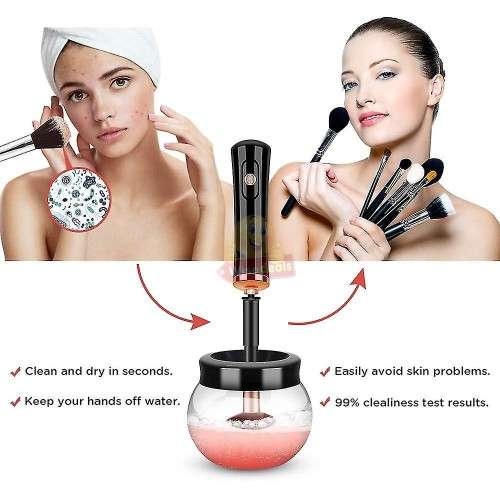 High Quality 2-in-1 Make-up Brush Cleaner & Dryer Set for 8 Different Size Brushes