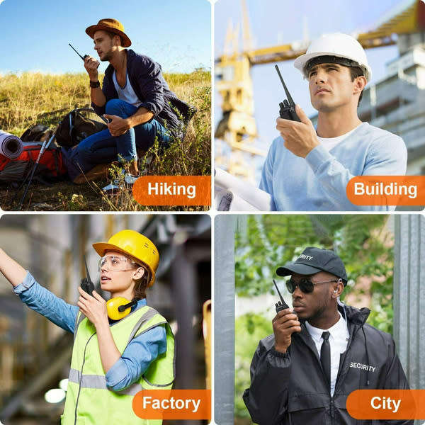 2 X Handheld Hand Radio Set with 16 Channels and lots of Accessories