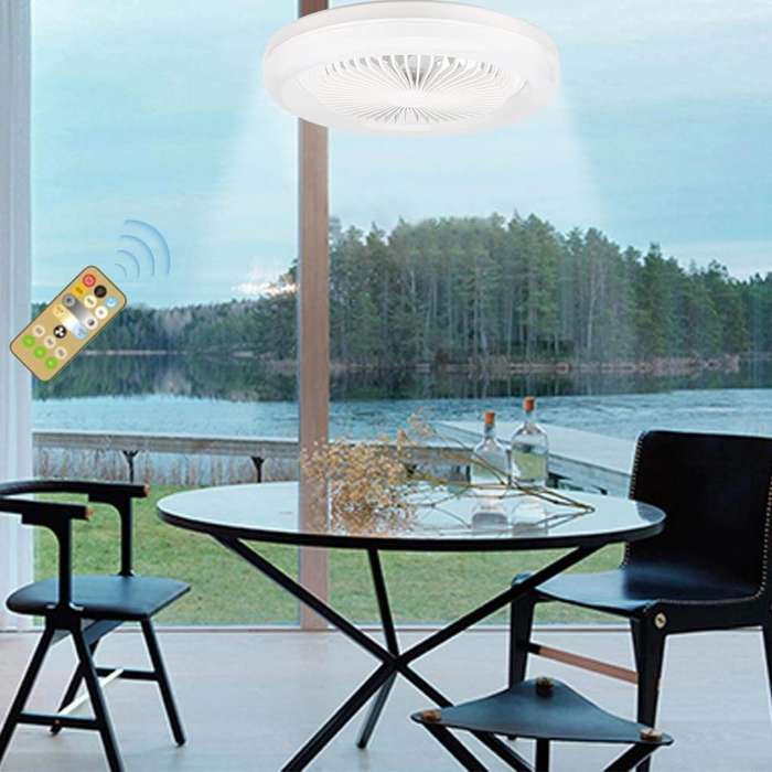 2 in 1 - 30W Aromatherapy LED Light with Build-in Fan with 3 Speed Settings and Remote
