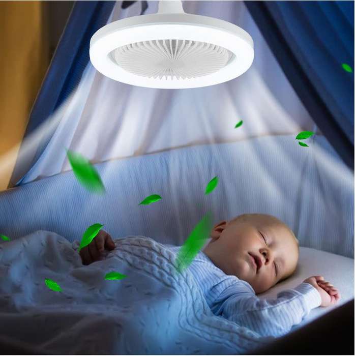 2 in 1 - 30W Aromatherapy LED Light with Build-in Fan with 3 Speed Settings and Remote