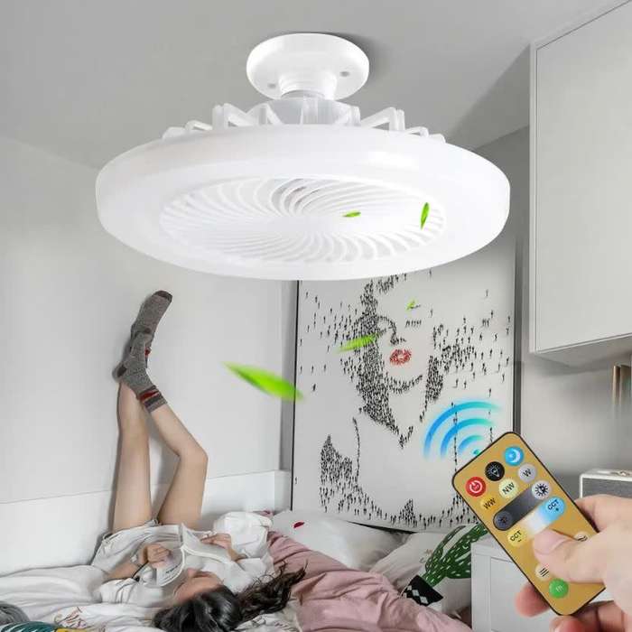 2 in 1 - 30W Aromatherapy LED Light with Build-in Fan with 3 Speed Settings and Remote