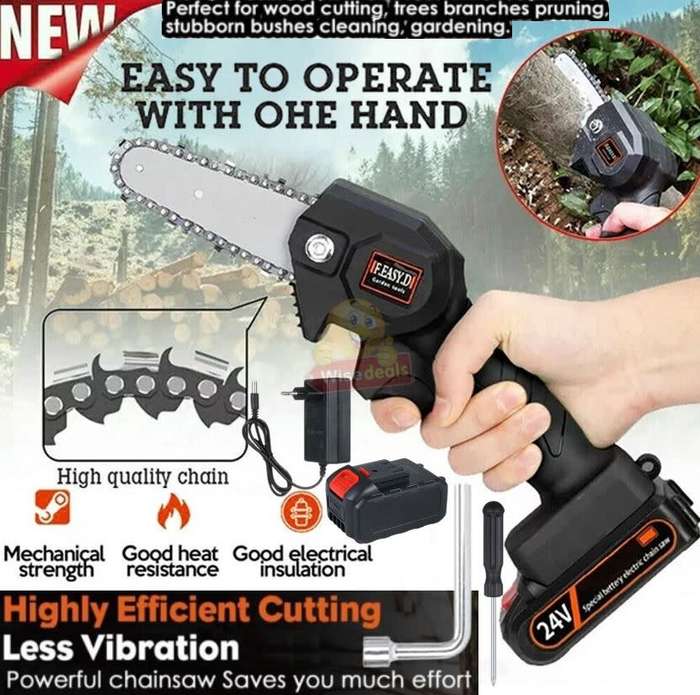24V Lithium Battery Cordless Chainsaw Case Kit