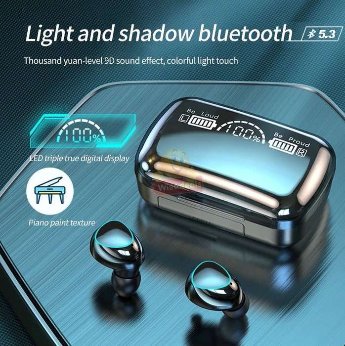 M10 TWS Bluetooth Earbuds with LED Digital Power Display and Power Bank - START R1 ONLY