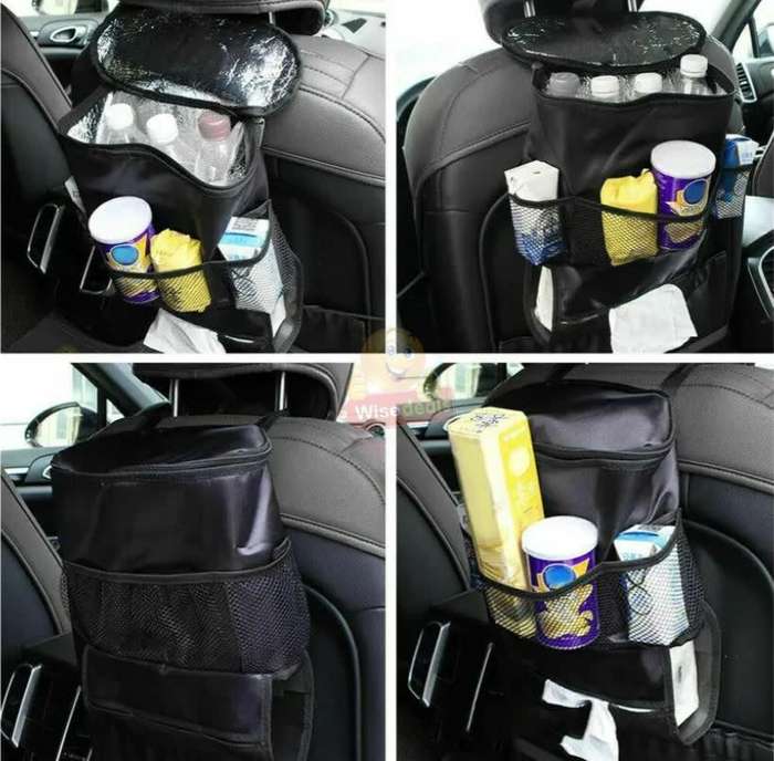Back Seat Cooler Organizer, Waterproof with Mesh & Tissue Box Holder - START AT R1 ONLY