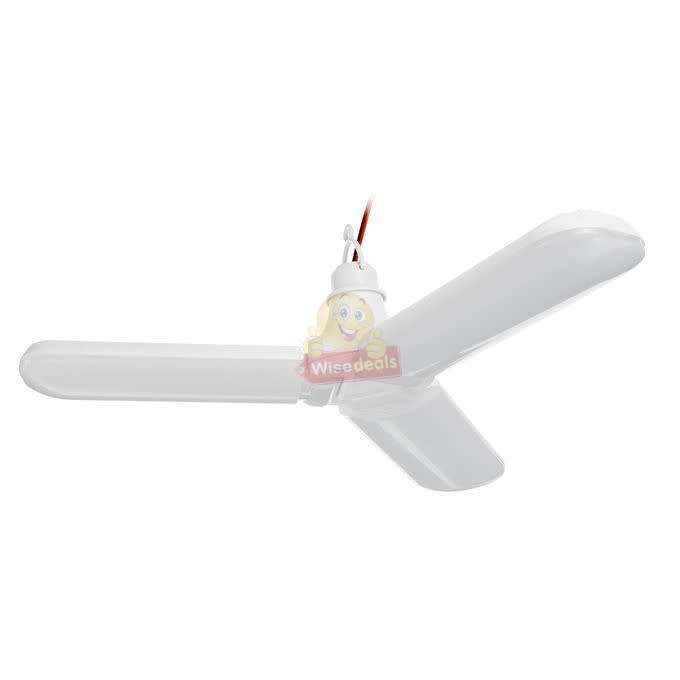 12V DC Super Bright, Deformable Fan Blade Light, 2000LM with Hanging Clip
