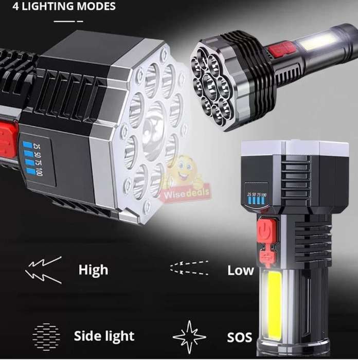 Super Far Distance LED Search and Flash Light, USB Interface, Mobile Power Bank R1 START