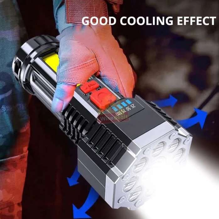 Super Far Distance LED Search and Flash Light, USB Interface, Mobile Power Bank R1 START