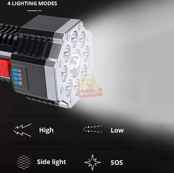 Super Far Distance LED Search and Flash Light, USB Interface, Mobile Power Bank R1 START