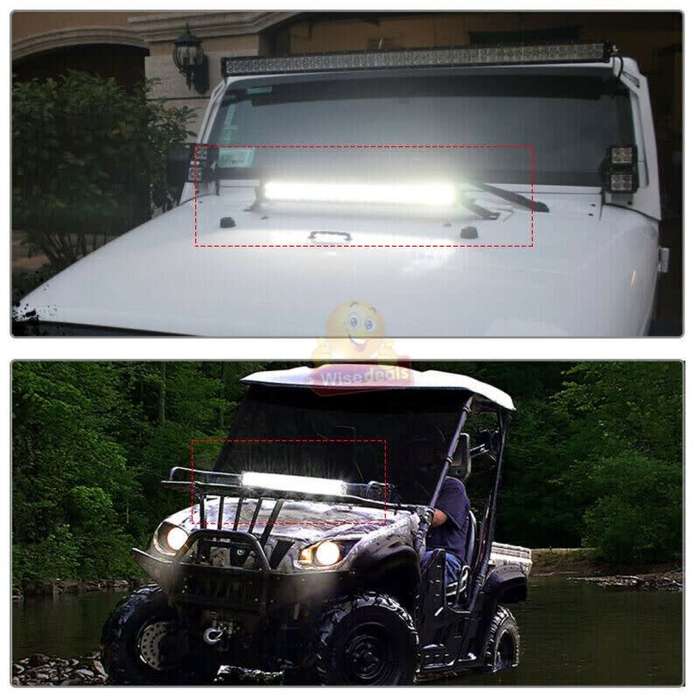 120W 40 LED Spot and Flood Light Combo Beam with Brackets