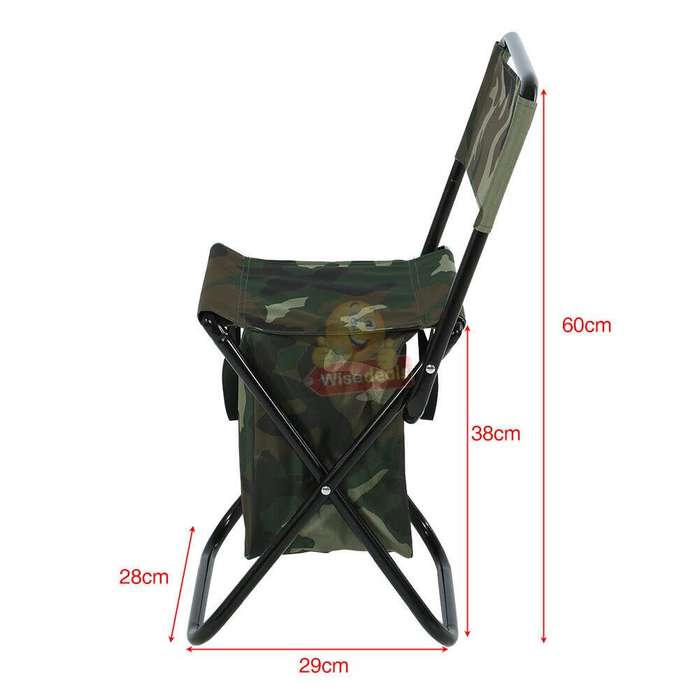 High-Quality Steel and 600D Durable Oxford Fabric Outdoor Foldable Chair with Cooler - START R1 ONLY