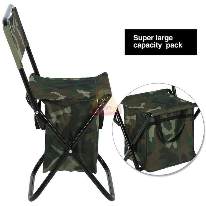 High-Quality Steel and 600D Durable Oxford Fabric Outdoor Foldable Chair with Cooler - START R1 ONLY