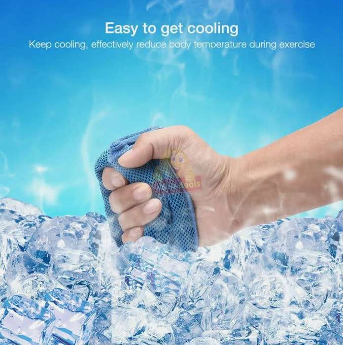 Instant Cooling Towel, Simply just Wet it, Wing it and Snap it and it will get Cooler -START R1 ONLY