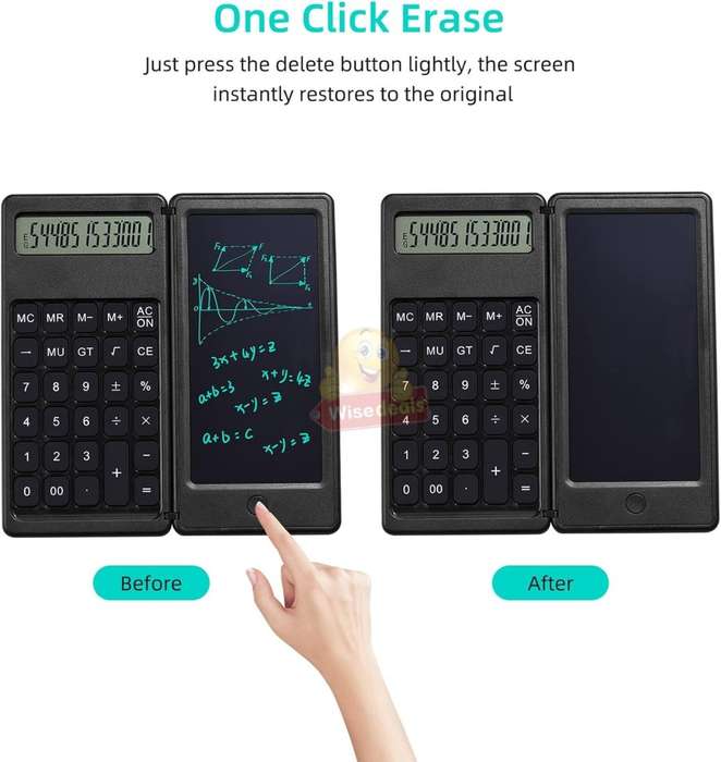 LCD Tablet Calculator, One-key Clear, Digital High-definition Display