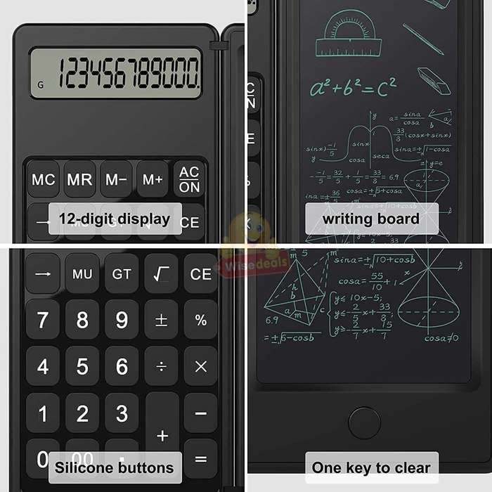 LCD Tablet Calculator, One-key Clear, Digital High-definition Display