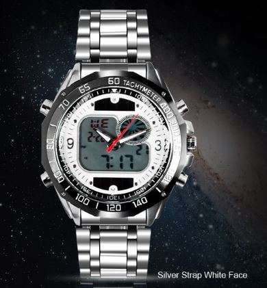 2015 Newest Brand Design - Solar Powered LED Digital Military Mens Wristwatch - 30M Waterproof
