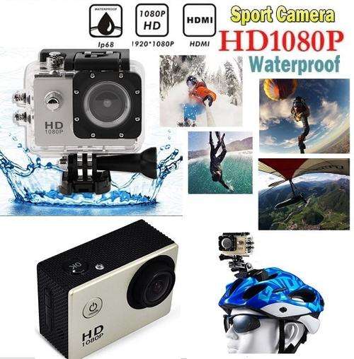 Full HD 1080P Sport Action Camera Camcoder, Waterproof, HDMI, USB Cable, Car Charger, Full Set BLACK