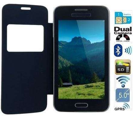 5" LCD Phone With Wi-Fi, GPRS, Dual Sim, Dual Cameras, Bluetooth, 2800mAh Battery & LEATHER CASE