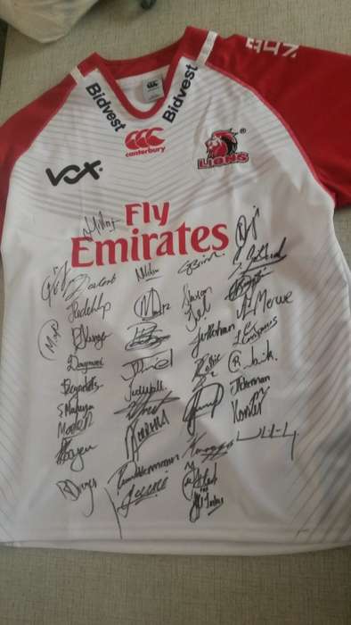 2017 Lions Rugby Jersey Signed