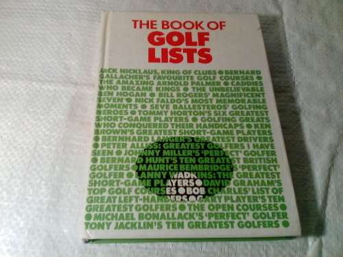 The Book of Golf Lists