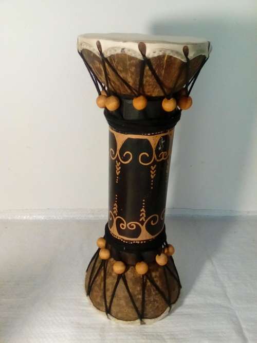 Decorative Double-sided Hand Crafted African Drum (Ref 272)