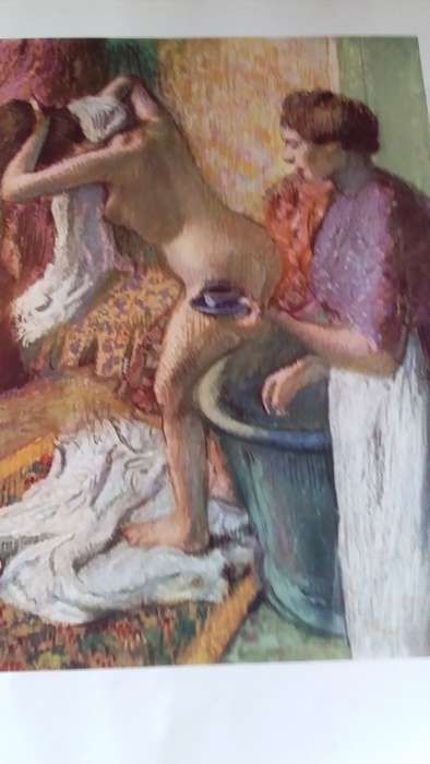 After the Bath - Edgar Degas (1834 - 1917) Plate