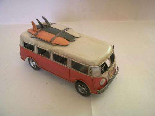 Metal Tin Replica of a Surfer's Combi