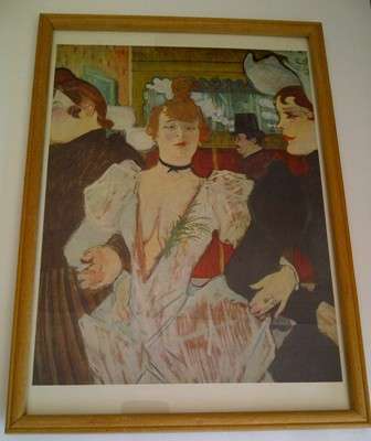 Famous Print of "La Goulue Entering the Moulin Rouge" (1892) by Toulouse - Lautrec