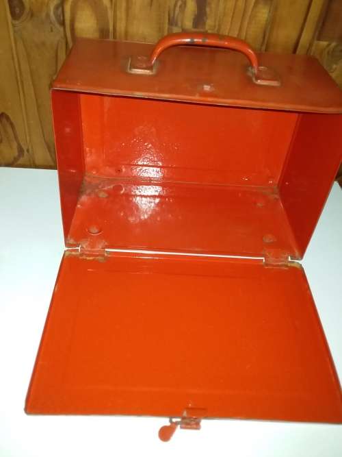Old Metal Document Wall Hanging Storage Box