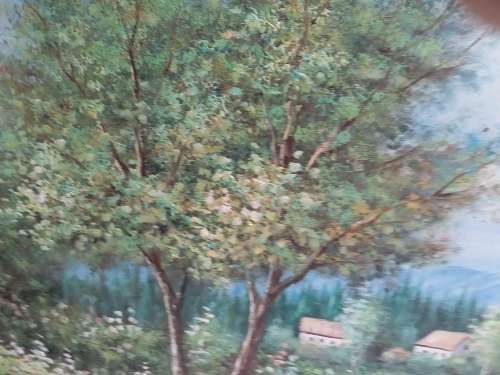 Large Oil Painting - Hidden Castel - Signed by Artist