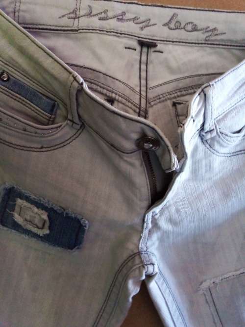 Ladies Grey Skinny Sissy Boy Jean
