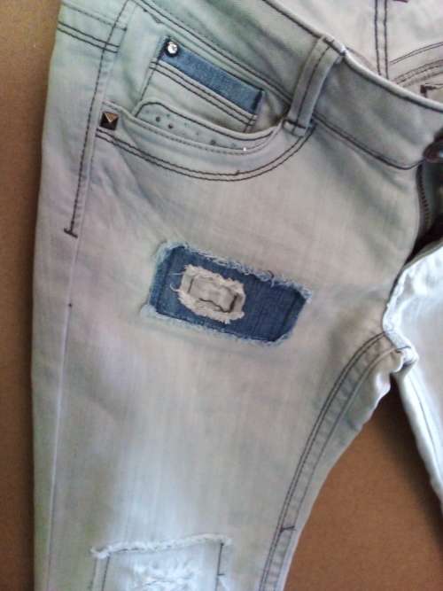 Ladies Grey Skinny Sissy Boy Jean