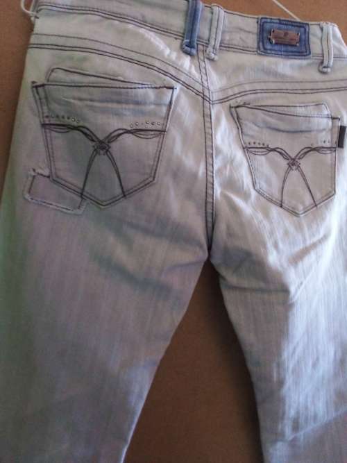 Ladies Grey Skinny Sissy Boy Jean