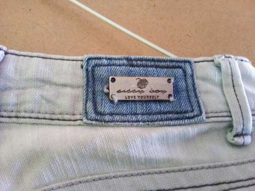 Ladies Grey Skinny Sissy Boy Jean